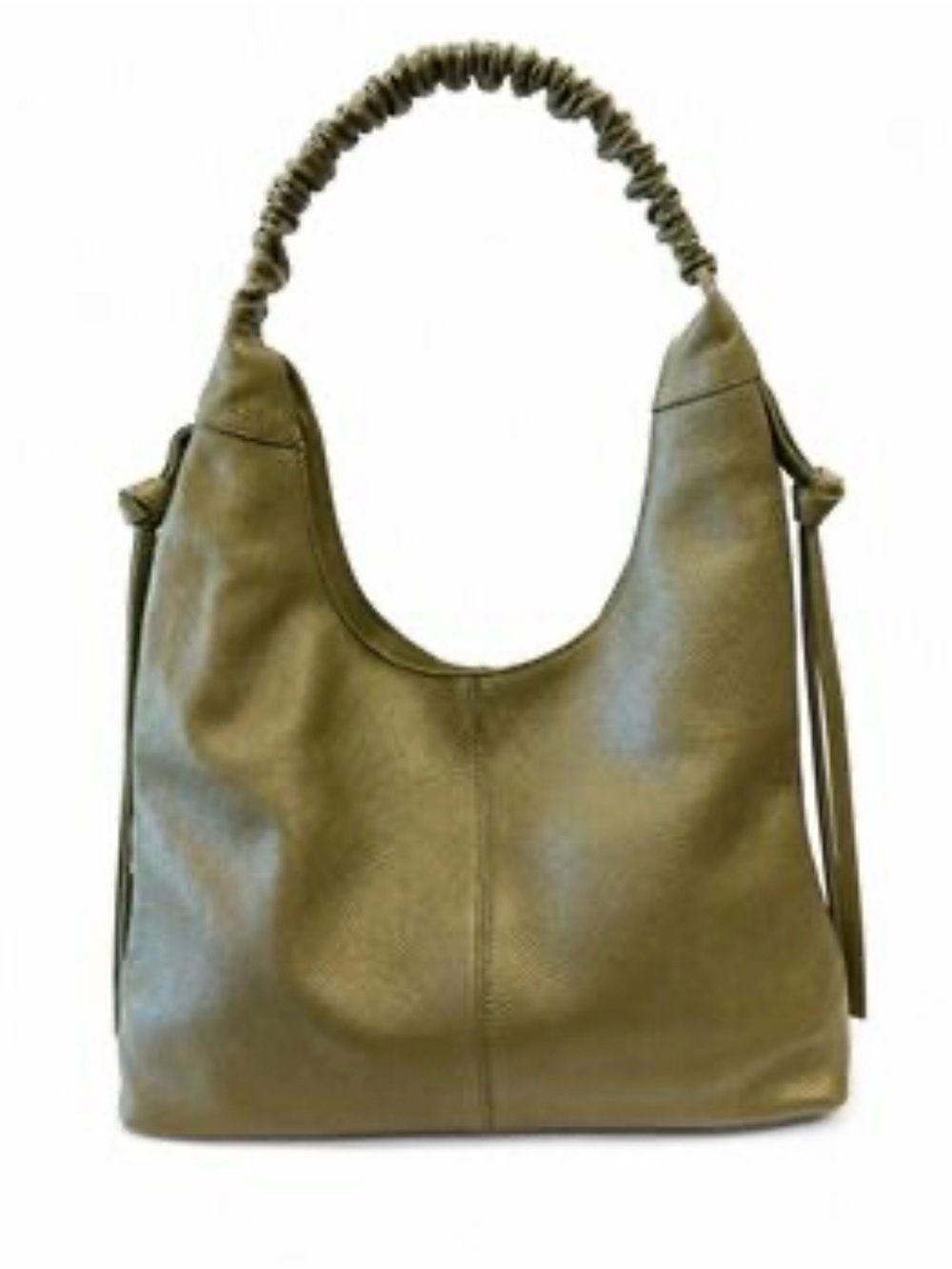 Laggo Bella Green Pebbled Leather Hobo Bag Like New